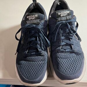 Skechers Sport Men's Dark Navy Mesh Lace-Up Sneakers 8.5 US